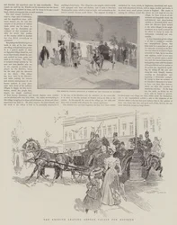 El Jedive saliendo del Palacio Abdeen hacia Koubbeh